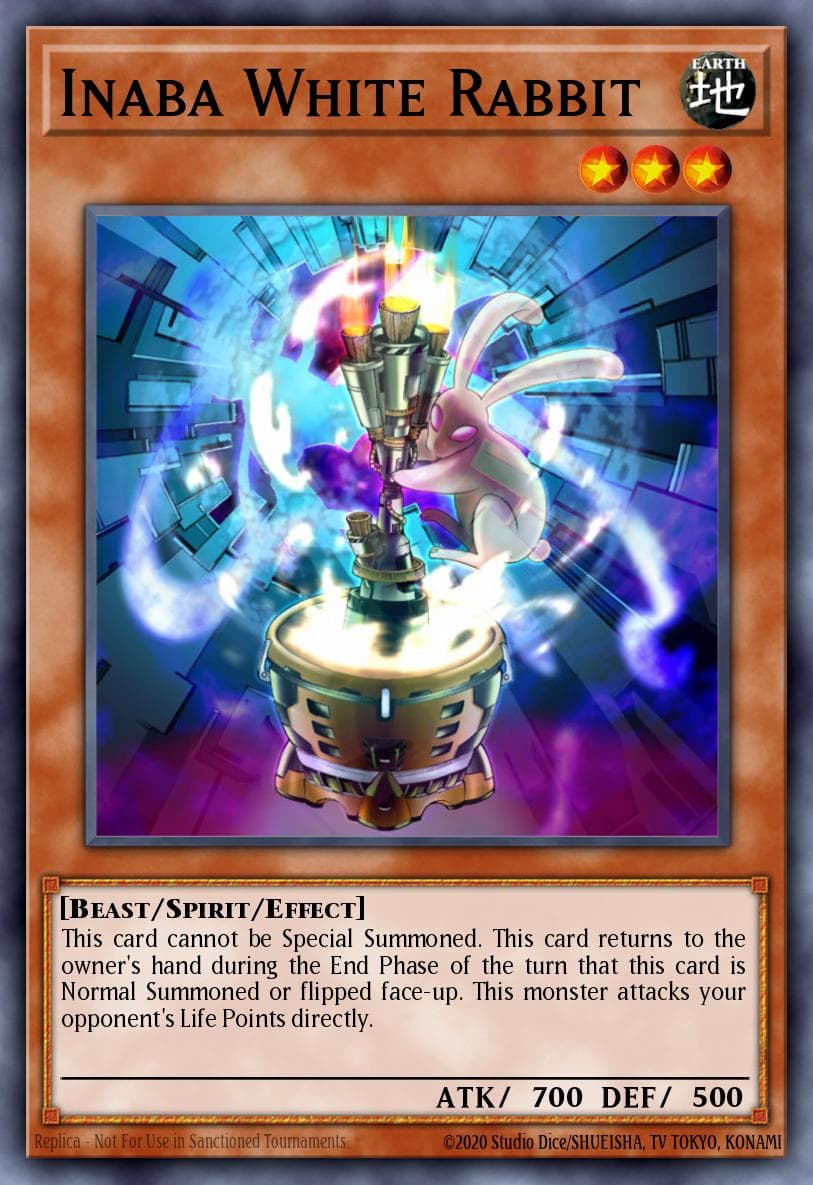 Inaba White Rabbit — Legacy of Darkness Yu-Gi-Oh! card by KAZUKI TAKAHASHI