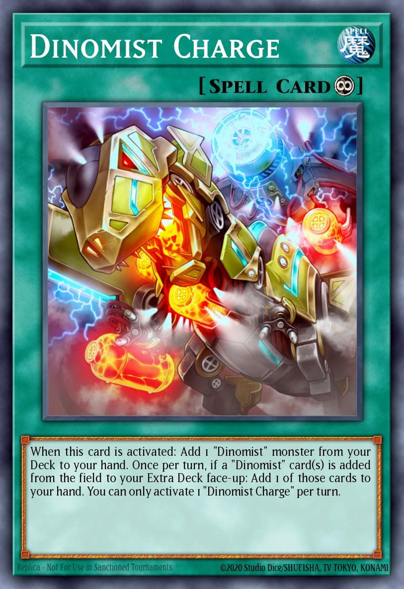 Dinomist Charge — Breakers of Shadow Yu-Gi-Oh! card by KAZUKI TAKAHASHI