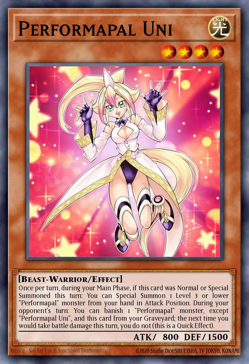 Performapal Uni — Dragons of Legend: Unleashed Yu-Gi-Oh! card by KAZUKI TAKAHASHI