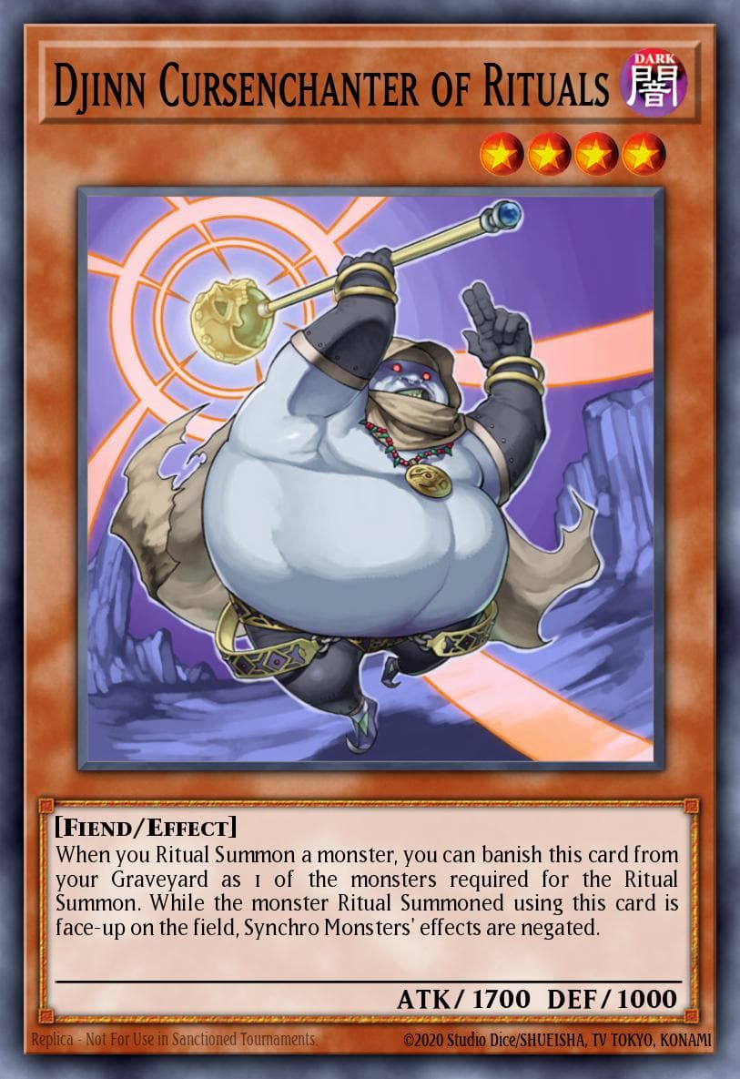 Djinn Cursenchanter of Rituals — The Secret Forces Yu-Gi-Oh! card by KAZUKI TAKAHASHI