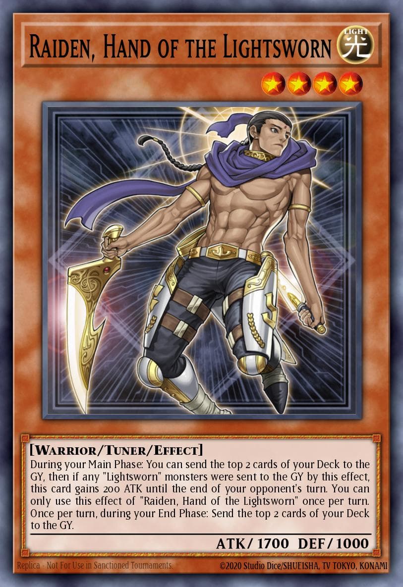 Raiden, Hand of the Lightsworn — Battles of Legend: Light's Revenge Yu-Gi-Oh! card by KAZUKI TAKAHASHI