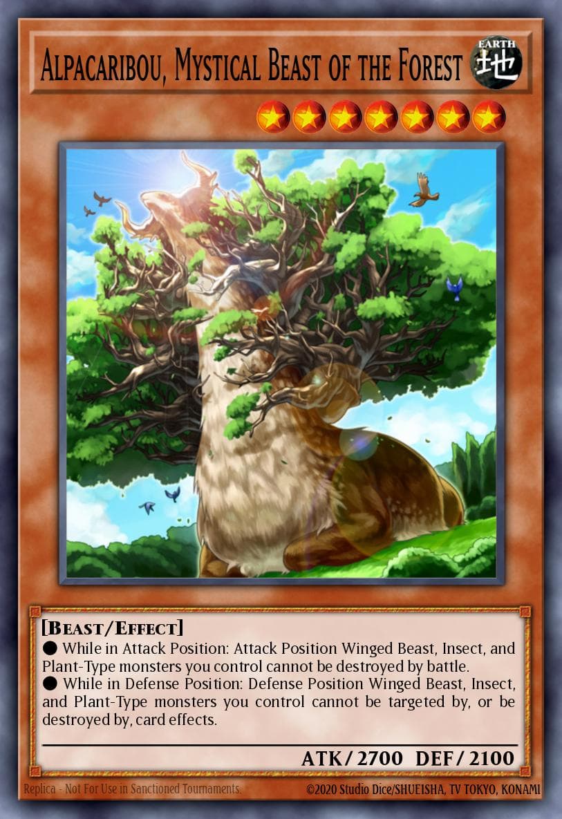 Alpacaribou, Mystical Beast of the Forest — 2014 Mega-Tins Mega Pack Yu-Gi-Oh! card by KAZUKI TAKAHASHI