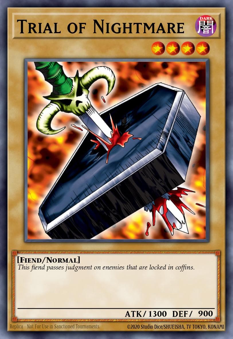 Trial of Nightmare — The Legend of Blue Eyes White Dragon Yu-Gi-Oh! card by KAZUKI TAKAHASHI