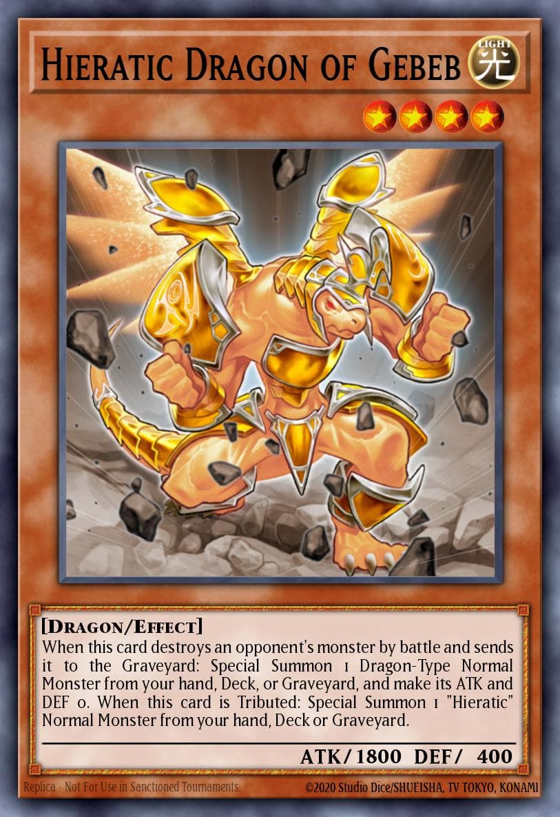Hieratic Dragon of Gebeb — Galactic Overlord Yu-Gi-Oh! card by KAZUKI TAKAHASHI