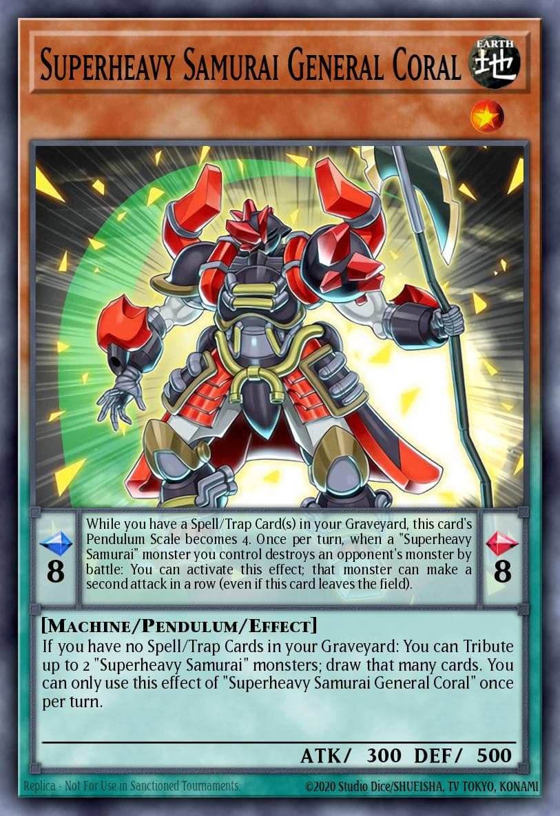 Superheavy Samurai General Coral — 2016 Mega-Tin Mega Pack