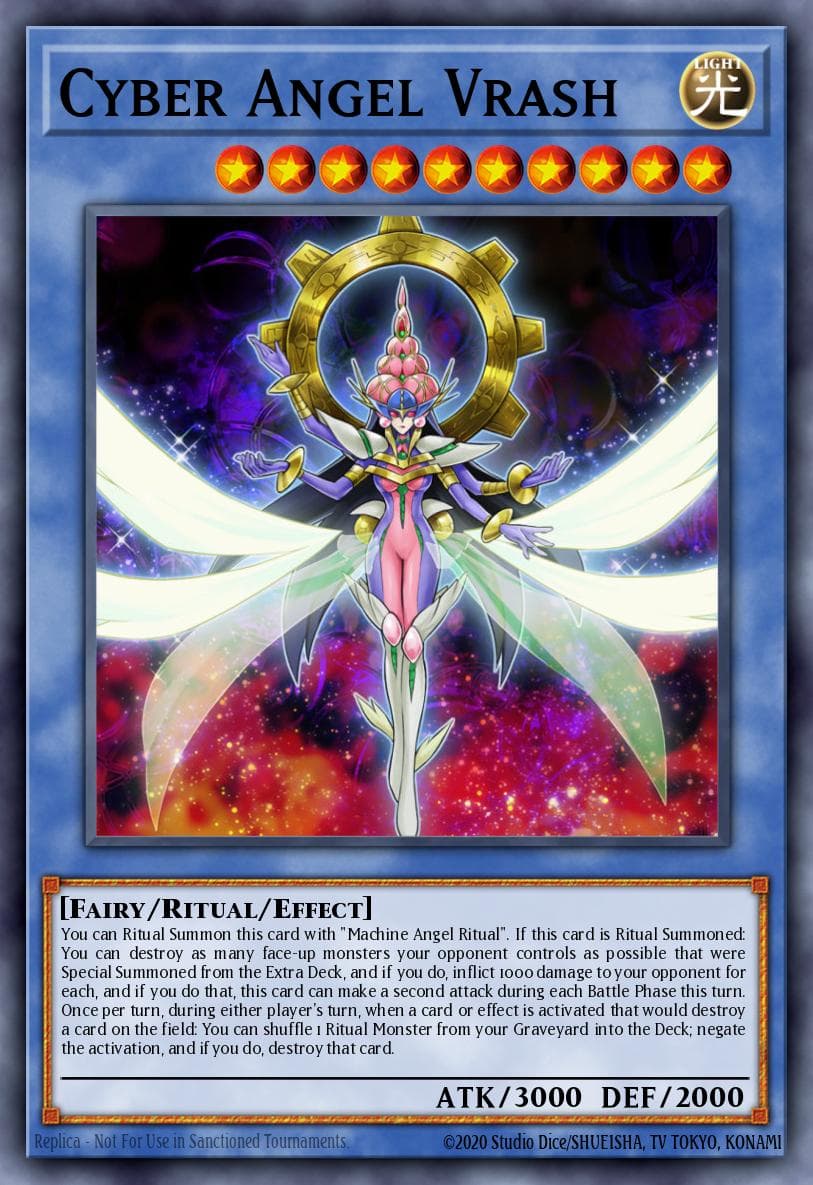 Cyber Angel Vrash — Duelist Pack: Dimensional Guardians Yu-Gi-Oh! card by KAZUKI TAKAHASHI
