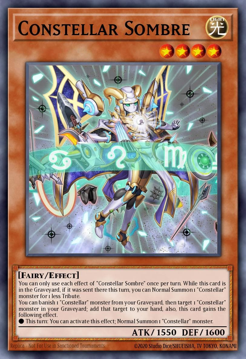Constellar Sombre — Lord of the Tachyon Galaxy Yu-Gi-Oh! card by KAZUKI TAKAHASHI