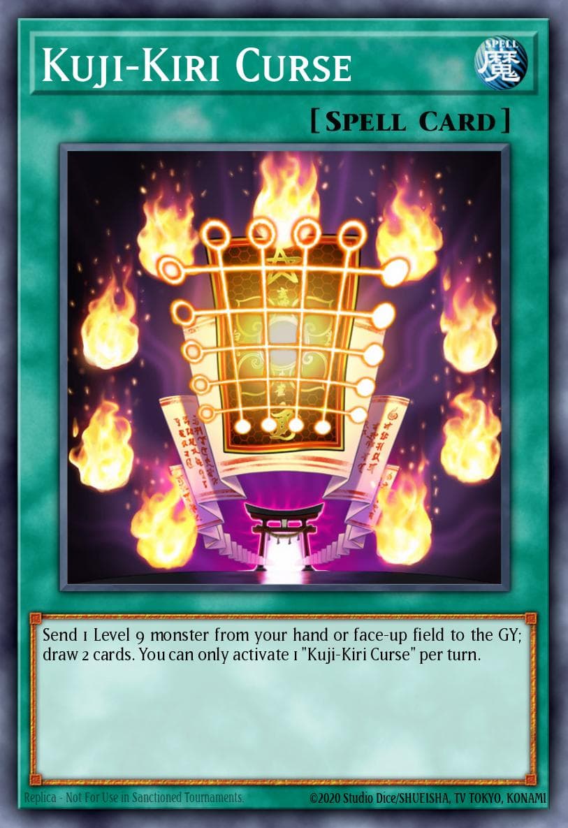 Kuji-Kiri Curse — Ignition Assault Yu-Gi-Oh! card by KAZUKI TAKAHASHI
