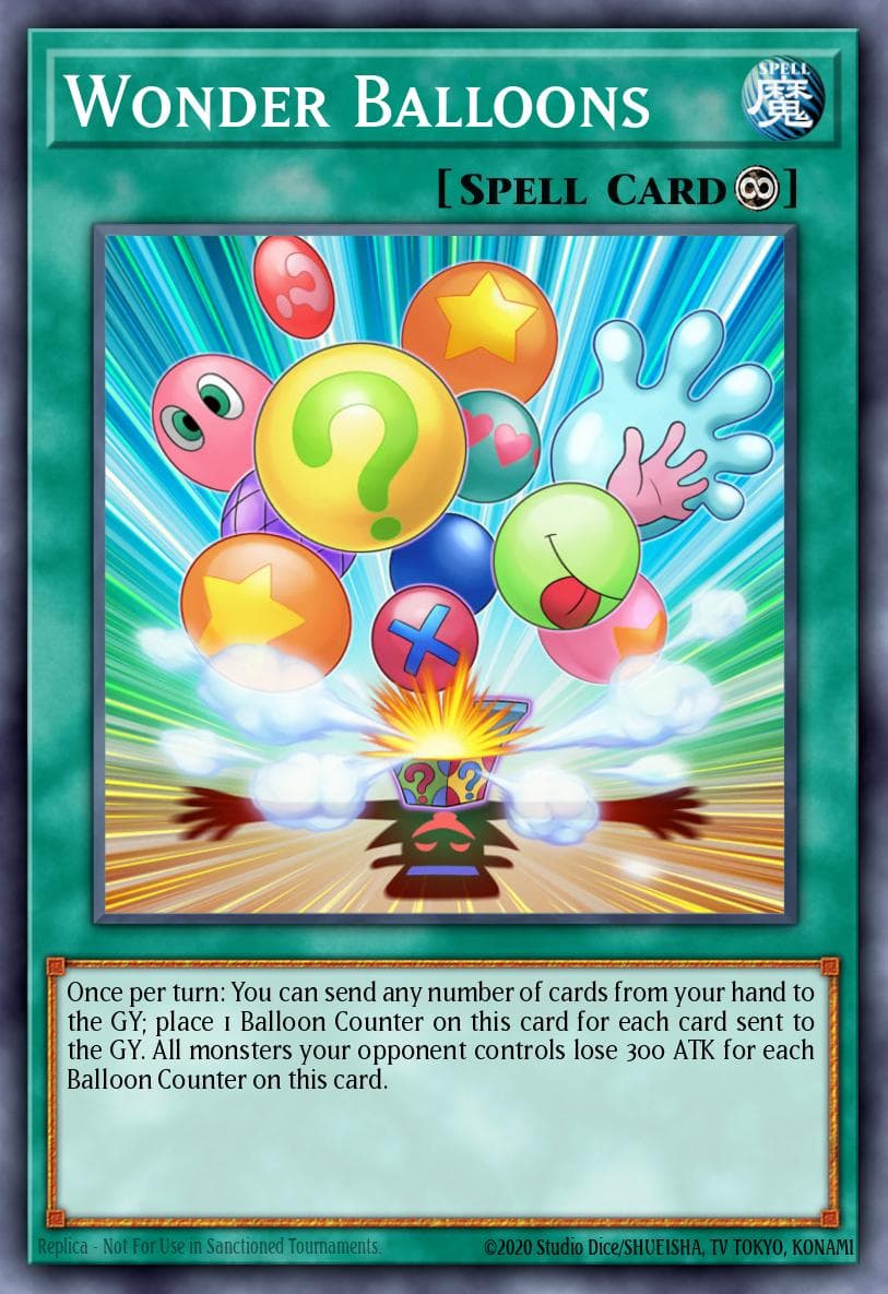 Wonder Balloons — Legendary Duelists Yu-Gi-Oh! card by KAZUKI TAKAHASHI