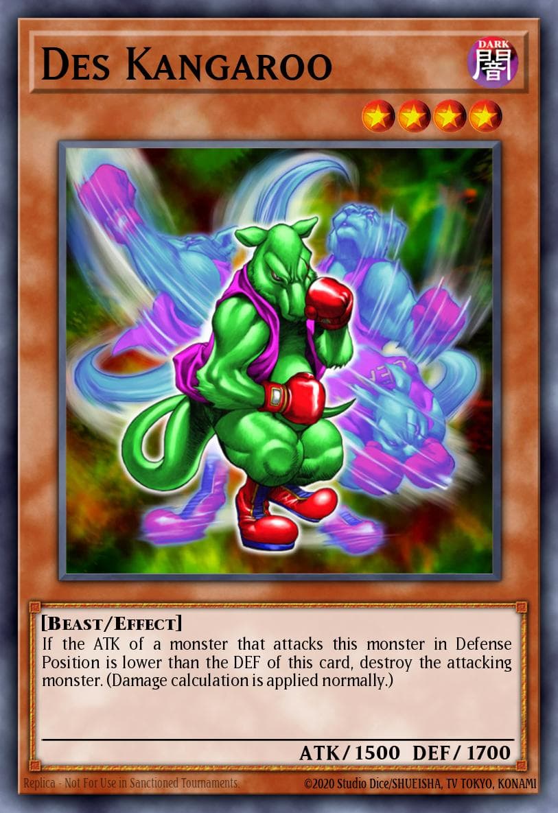 Des Kangaroo — Invasion of Chaos Yu-Gi-Oh! card by KAZUKI TAKAHASHI