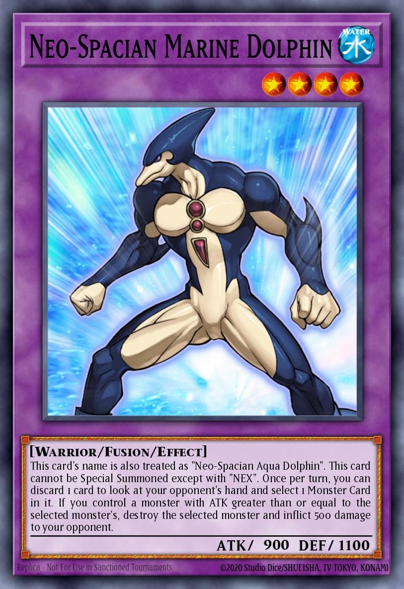 Neo-Spacian Marine Dolphin — Tactical Evolution Yu-Gi-Oh! card by KAZUKI TAKAHASHI
