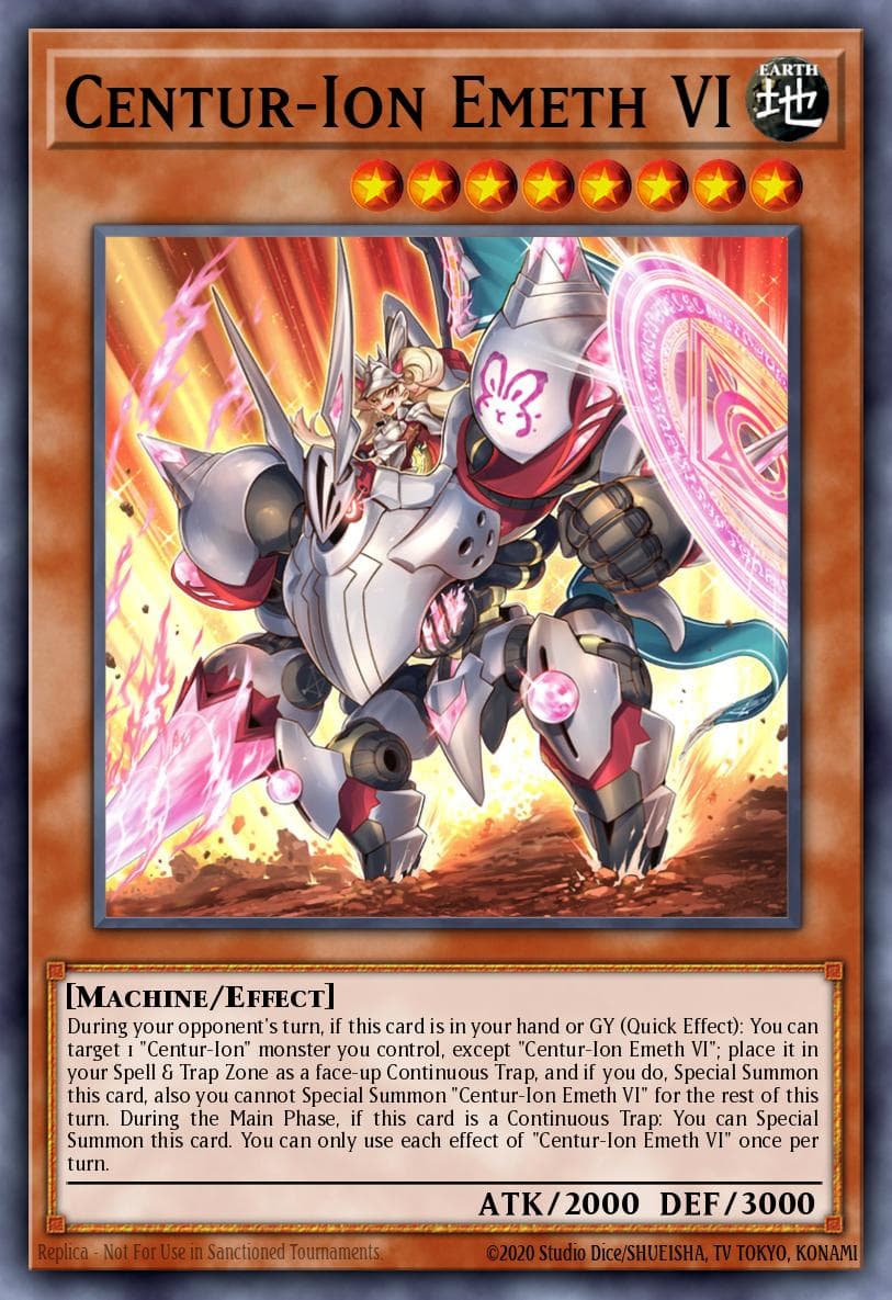 Centur-Ion Emeth VI — Valiant Smashers Yu-Gi-Oh! card by Studio Dice/SHUEISHA, TV TOKYO, KONAMI