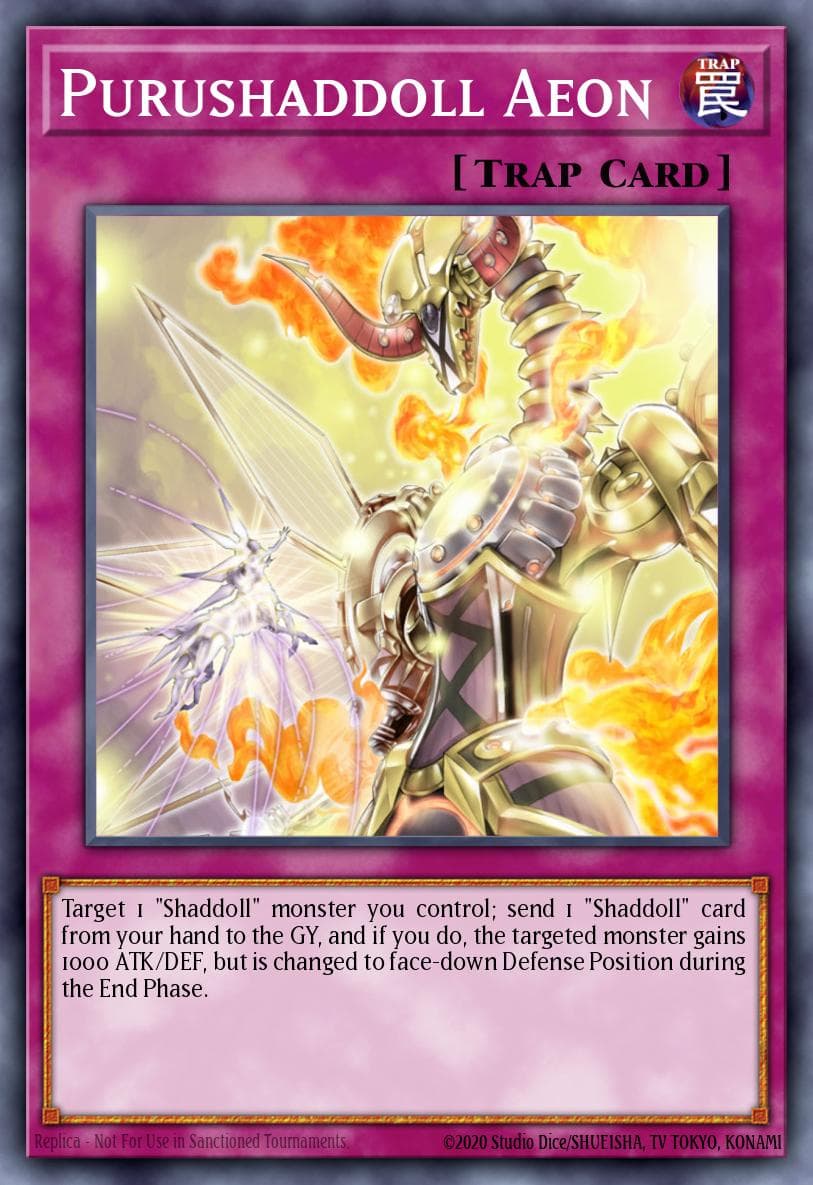 Purushaddoll Aeon — Structure Deck: Shaddoll Showdown Yu-Gi-Oh! card by KAZUKI TAKAHASHI