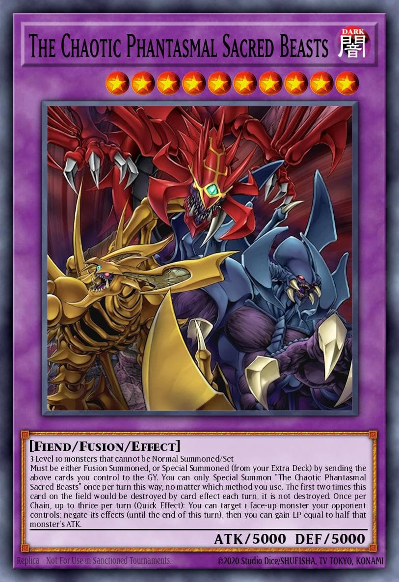 The Chaotic Phantasmal Sacred Beasts — Yu-Gi-Oh! card