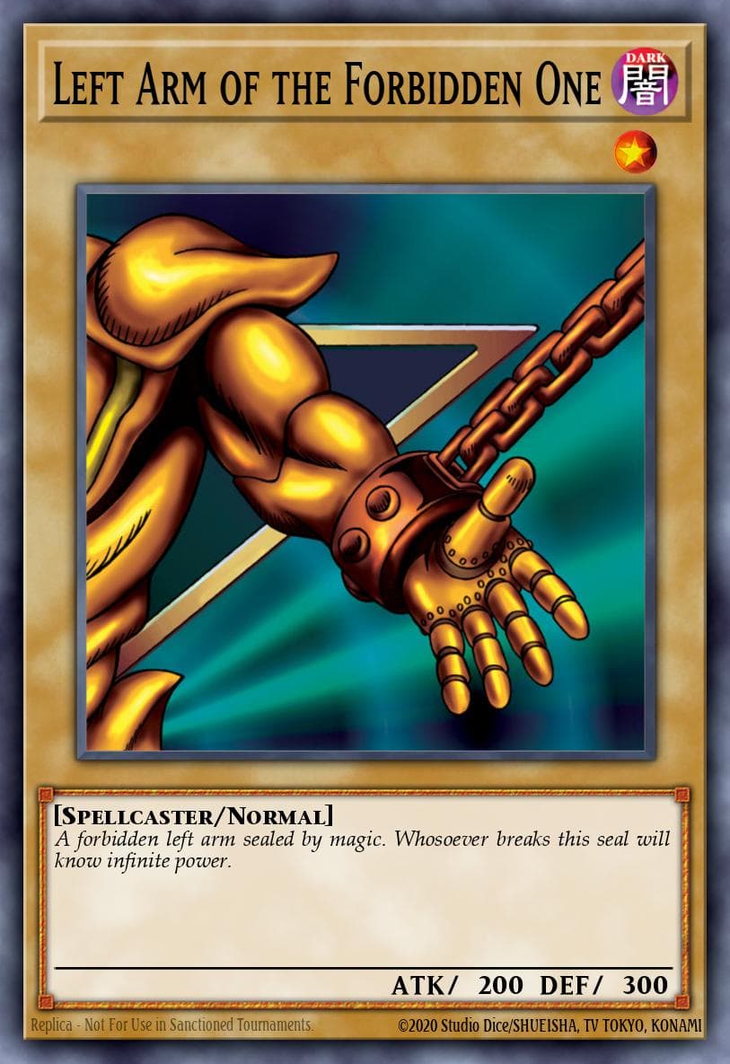 Left Arm of the Forbidden One — Yu-Gi-Oh! card