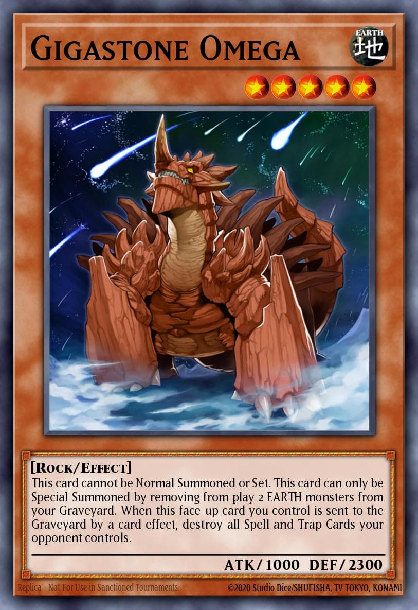 Gigastone Omega — Raging Battle Yu-Gi-Oh! card by Katsuya Kaede