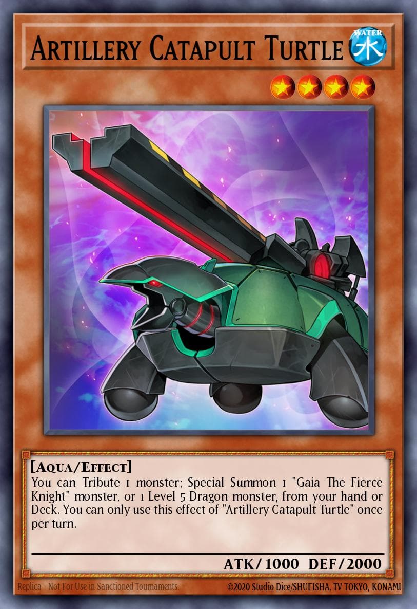 Artillery Catapult Turtle — 2021 Tin of Ancient Battles Yu-Gi-Oh! card by Shonen Jump