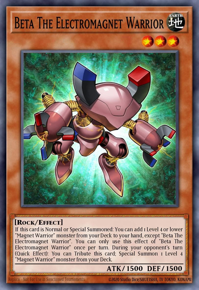 Beta The Electromagnet Warrior — Yu-Gi-Oh! card