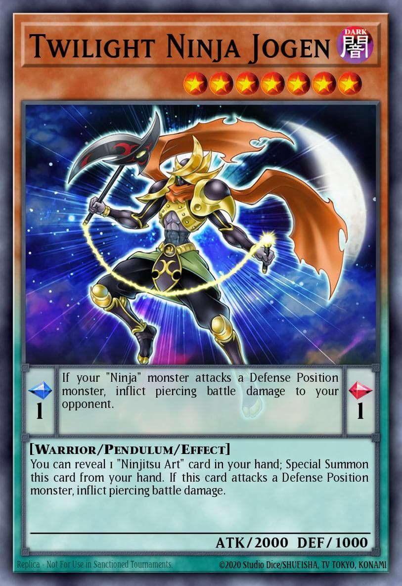 Twilight Ninja Jogen — Battles of Legend: Light's Revenge Yu-Gi-Oh! card by KAZUKI TAKAHASHI