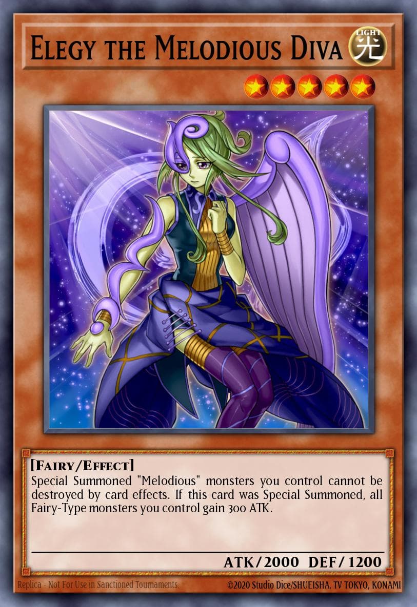 Elegy the Melodious Diva — 2015 Mega-Tins Mega Pack Yu-Gi-Oh! card by KAZUKI TAKAHASHI