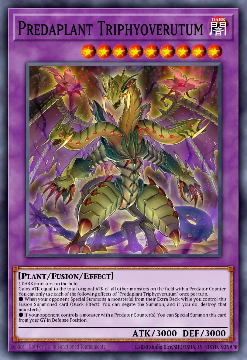 Predaplant Triphyoverutum — Yu-Gi-Oh! card