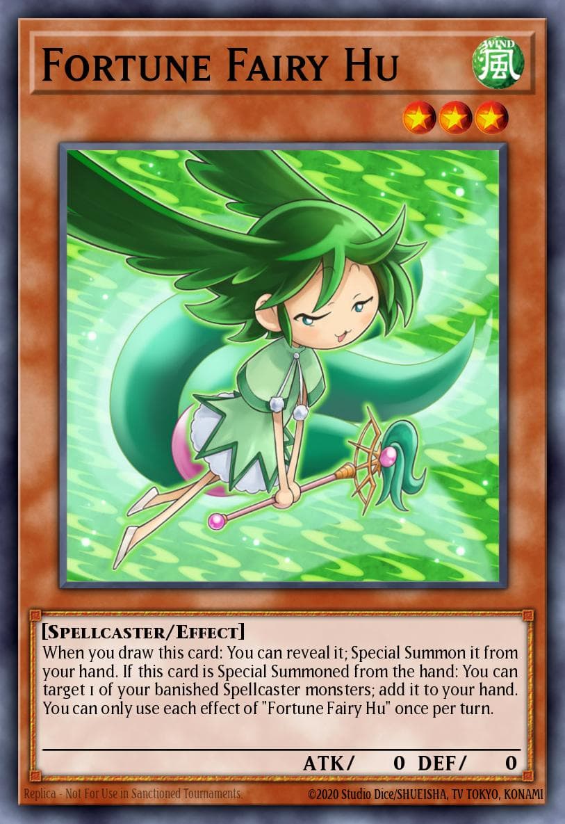 Fortune Fairy Hu — Battles of Legend: Hero's Revenge Yu-Gi-Oh! card by KAZUKI TAKAHASHI
