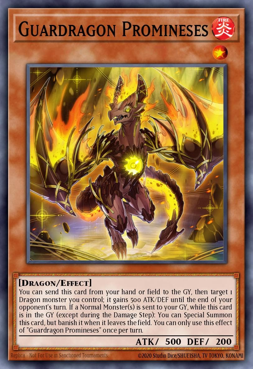 Guardragon Promineses — Savage Strike Yu-Gi-Oh! card by KAZUKI TAKAHASHI