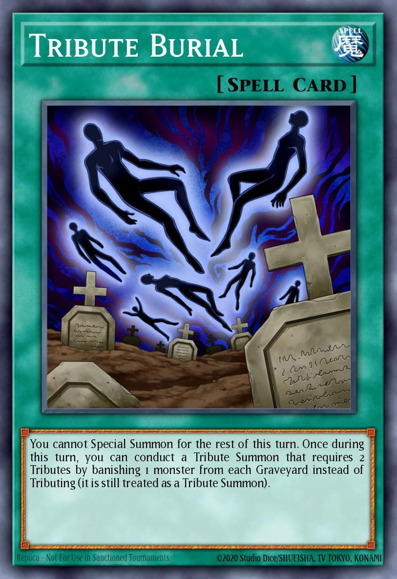 Tribute Burial — Yu-Gi-Oh! card