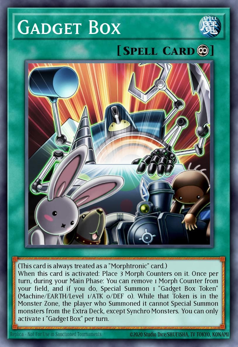 Gadget Box — Battles of Legend: Crystal Revenge Yu-Gi-Oh! card by Studio Dice/SHUEISHA, TV TOKYO, KONAMI