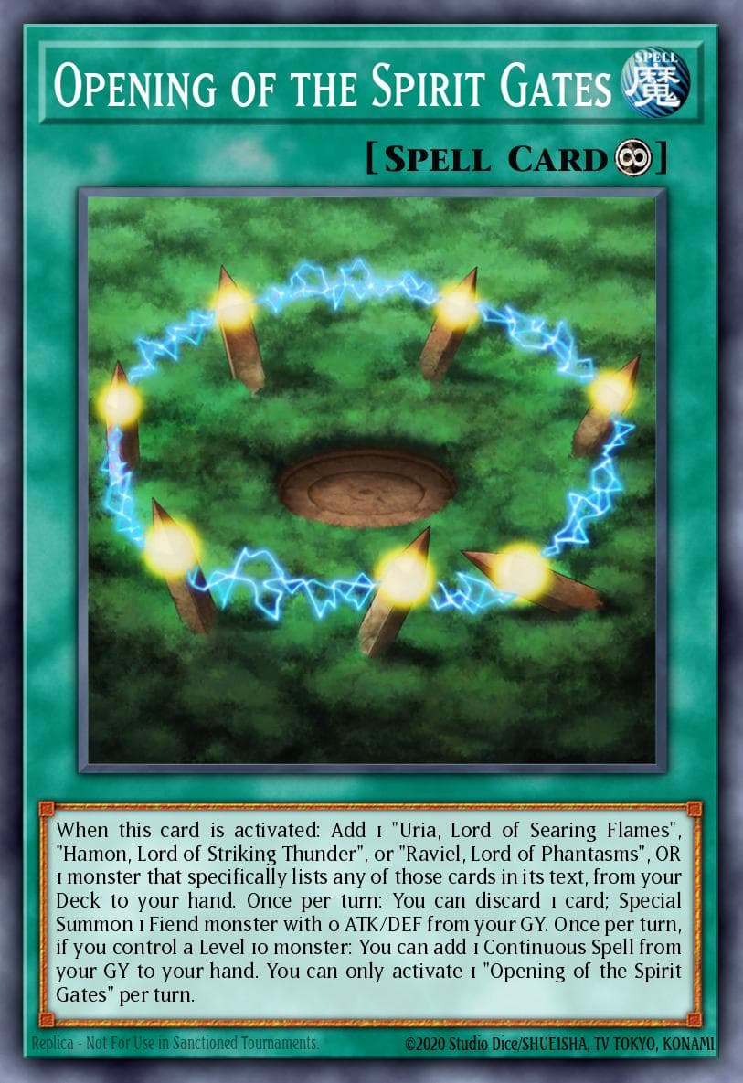 Opening of the Spirit Gates — Yu-Gi-Oh! card