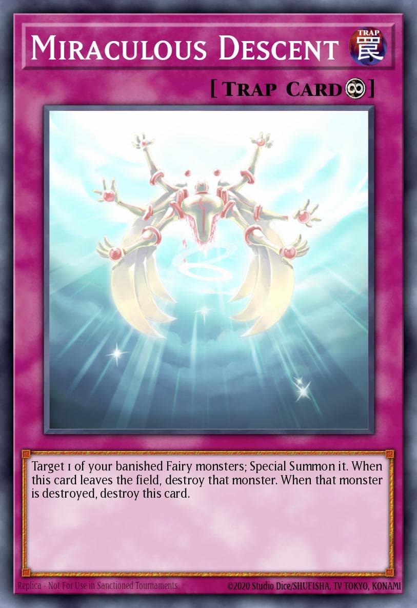 Miraculous Descent — Spirit Warriors Yu-Gi-Oh! card by KAZUKI TAKAHASHI
