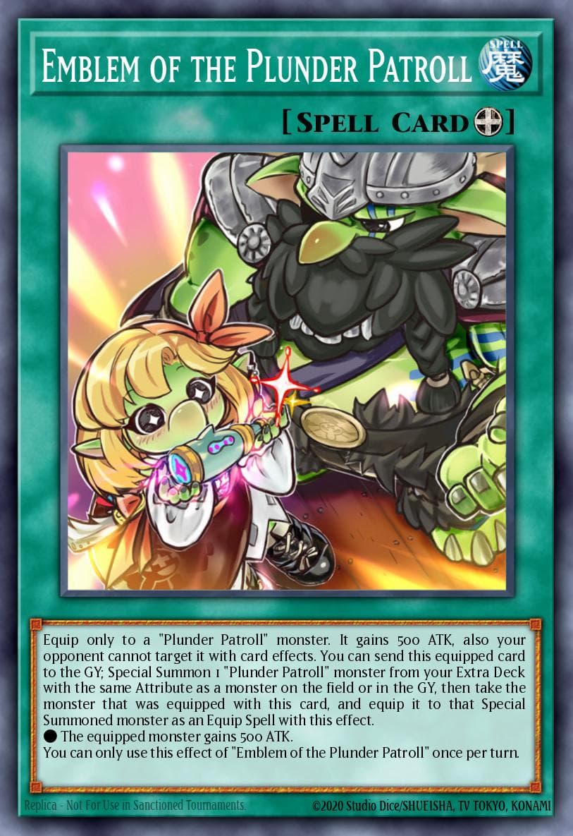 Emblem of the Plunder Patroll — Battles of Legend: Crystal Revenge Yu-Gi-Oh! card by Studio D-ART/SUIHEKI/TV TOKYO KONAMI