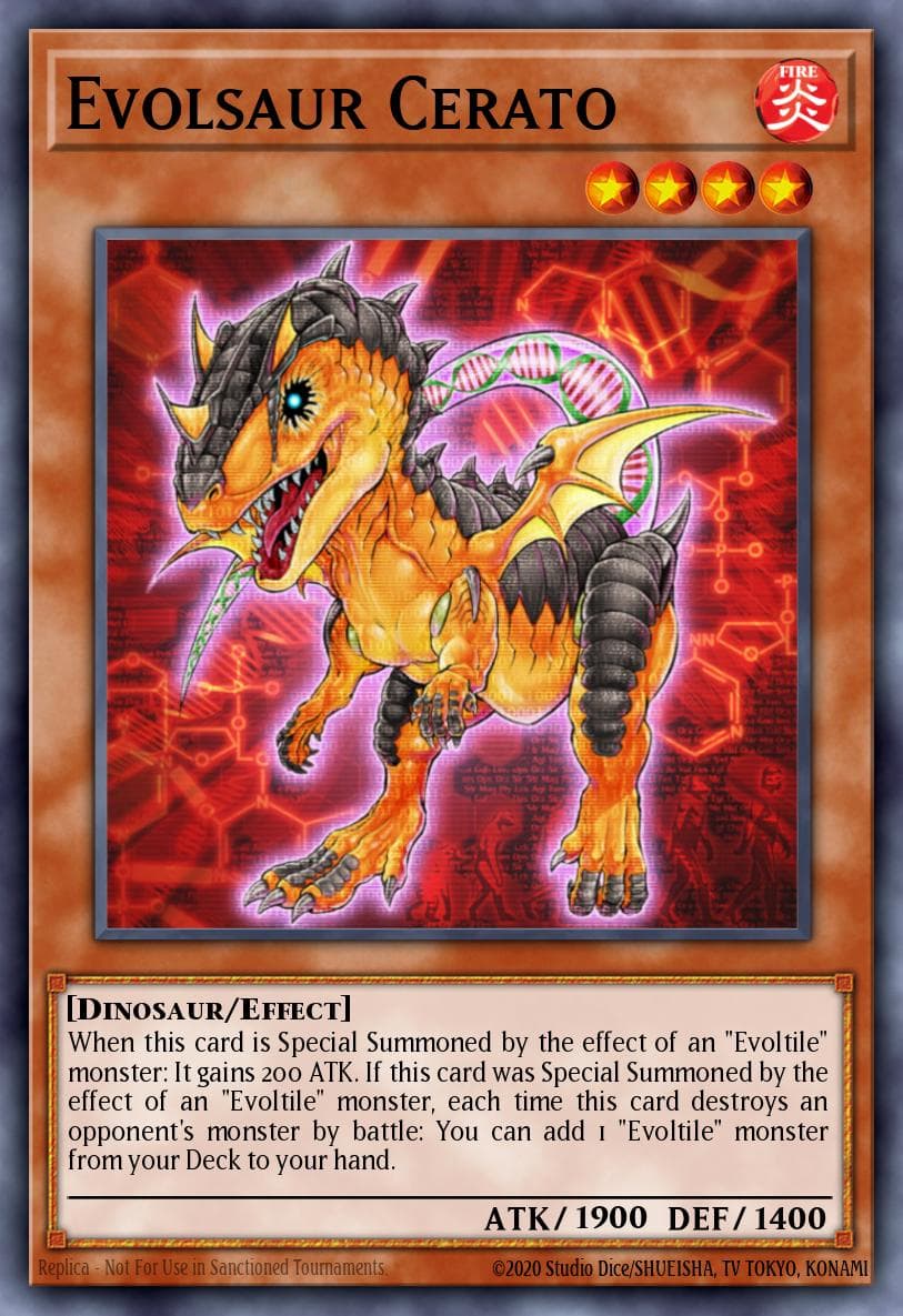 Evolsaur Cerato — Photon Shockwave Yu-Gi-Oh! card by KAZUKI TAKAHASHI