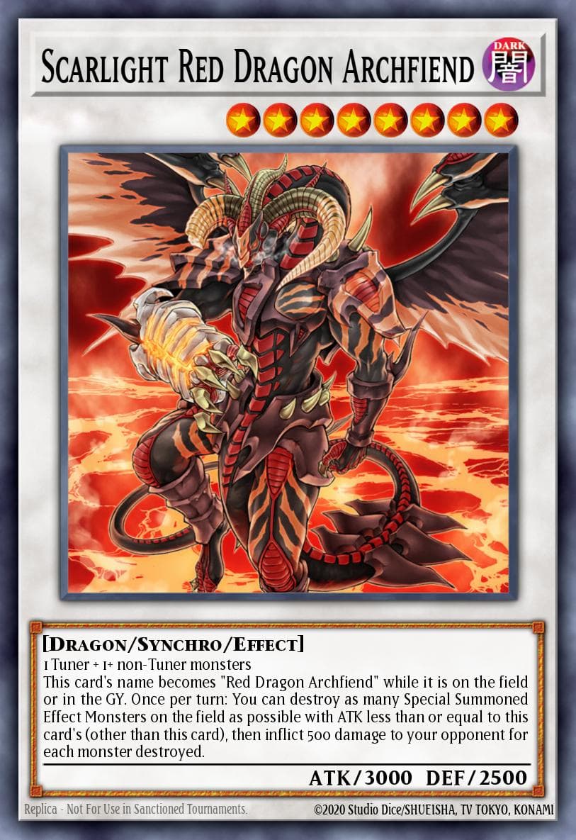 Scarlight Red Dragon Archfiend — Structure Deck: The Crimson King Yu-Gi-Oh! card by Studio Dice