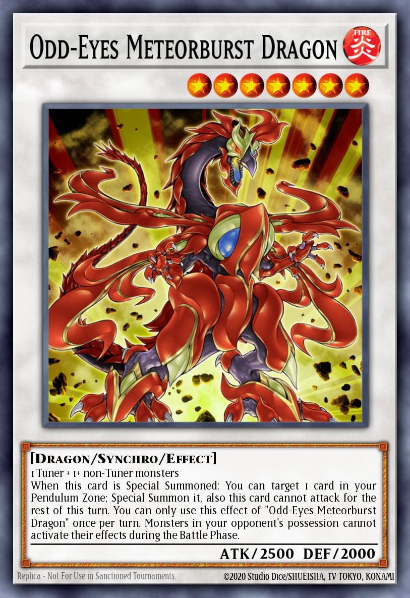 Odd-Eyes Meteorburst Dragon — Yu-Gi-Oh! card