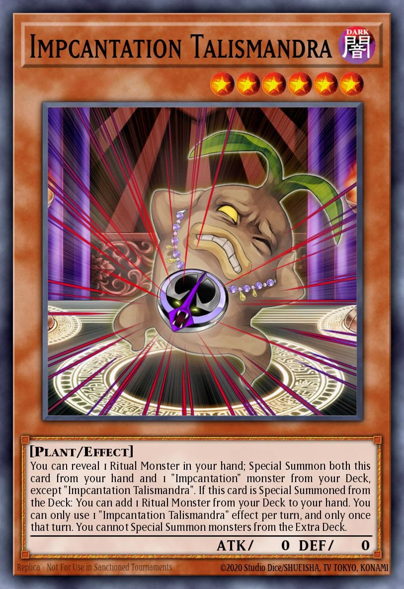 Impcantation Talismandra — Wild Survivors Yu-Gi-Oh! card by Studio D.D./NezushiHa, TV TOKYO, KONAMI