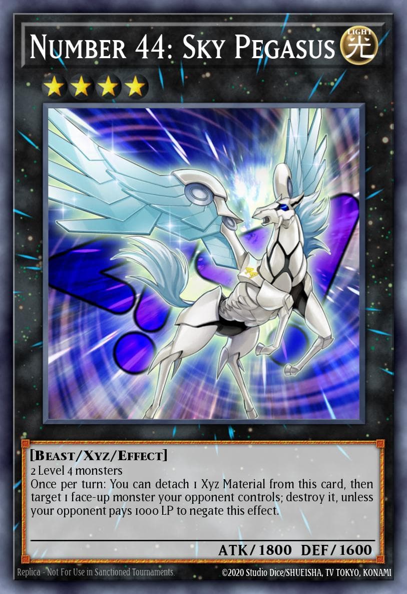 Number 44: Sky Pegasus — Yu-Gi-Oh! card