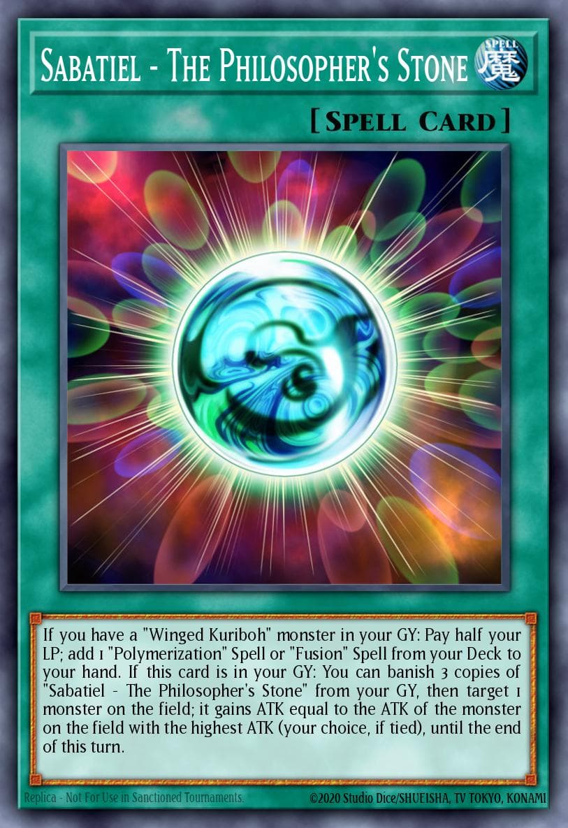 Sabatiel - The Philosopher's Stone — Dragons of Legend Yu-Gi-Oh! card by KAZUKI TAKAHASHI