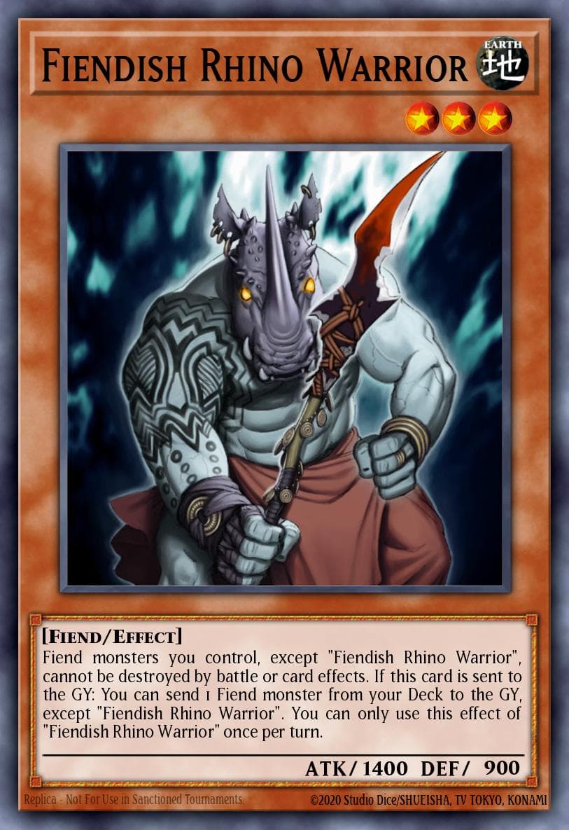 Fiendish Rhino Warrior — Breakers of Shadow