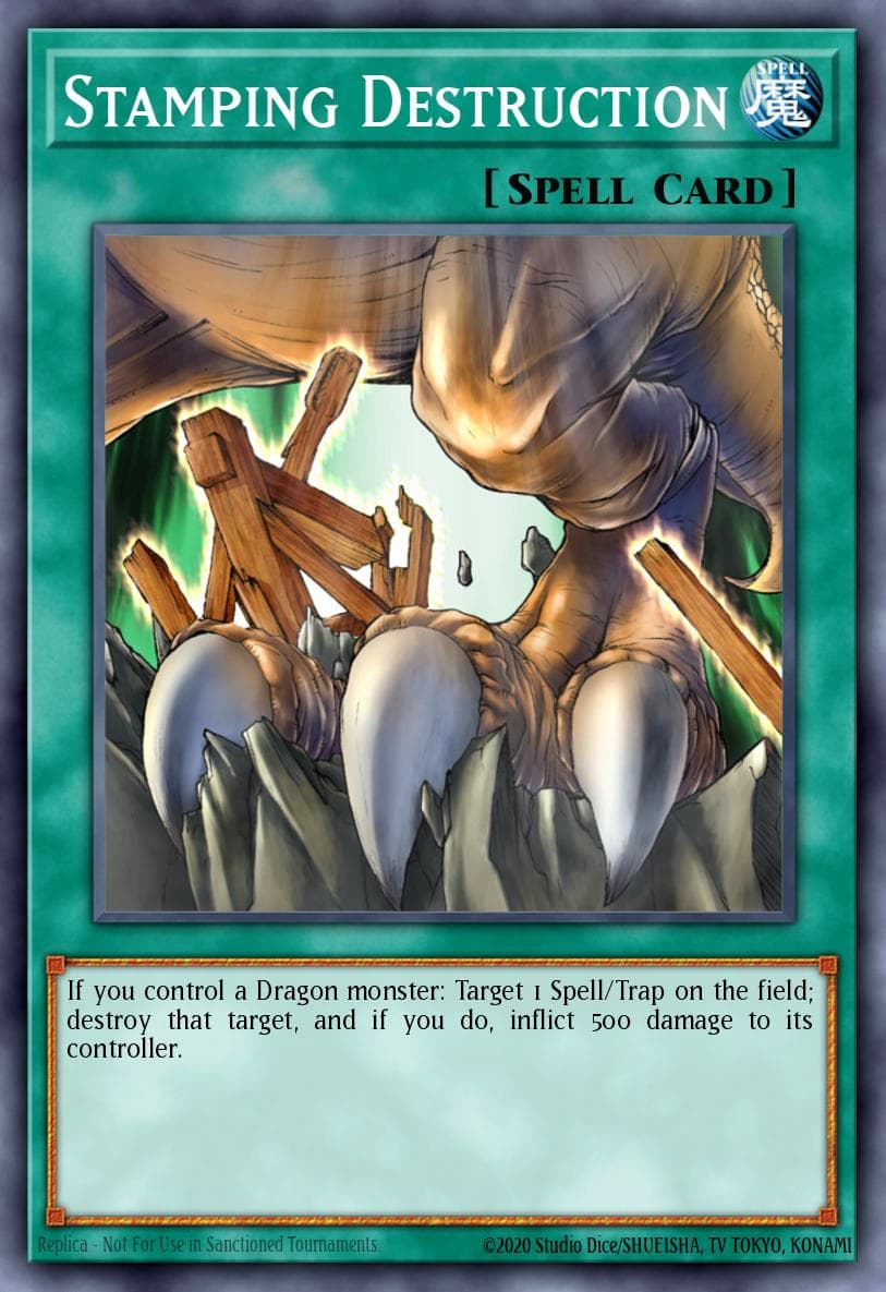 Stamping Destruction — Speed Duel Decks: Duelists of Tomorrow Yu-Gi-Oh! card by KAZUKI TAKAHASHI