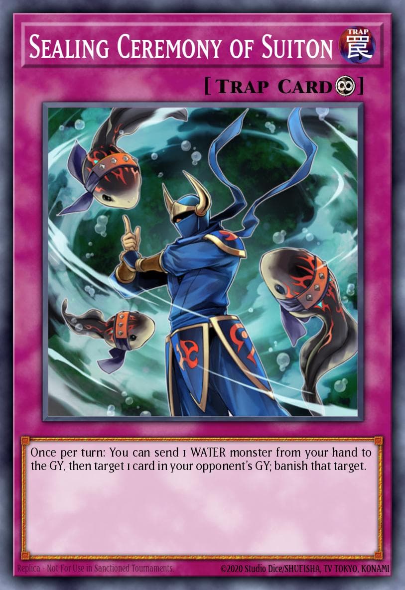 Sealing Ceremony of Suiton — Speed Duel: Trials of the Kingdom Yu-Gi-Oh! card by KAZUKI TAKAHASHI