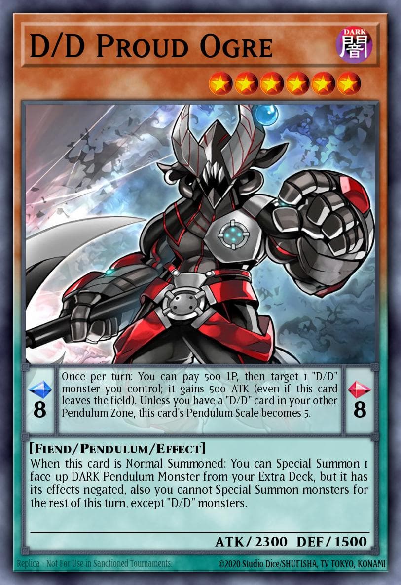 D/D Proud Ogre — Structure Deck: Pendulum Domination Yu-Gi-Oh! card by KAZUKI TAKAHASHI