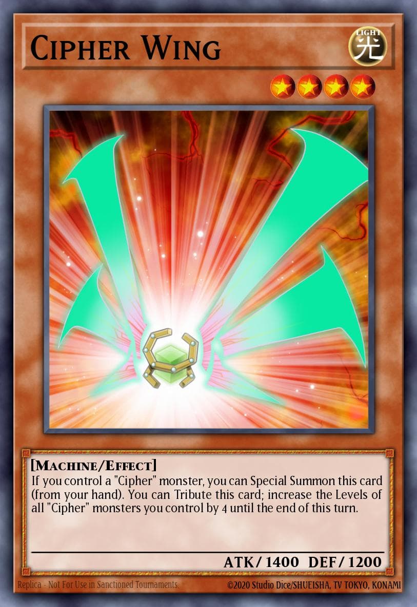 Cipher Wing — Dragons of Legend: Unleashed Yu-Gi-Oh! card by KAZUKI TAKAHASHI