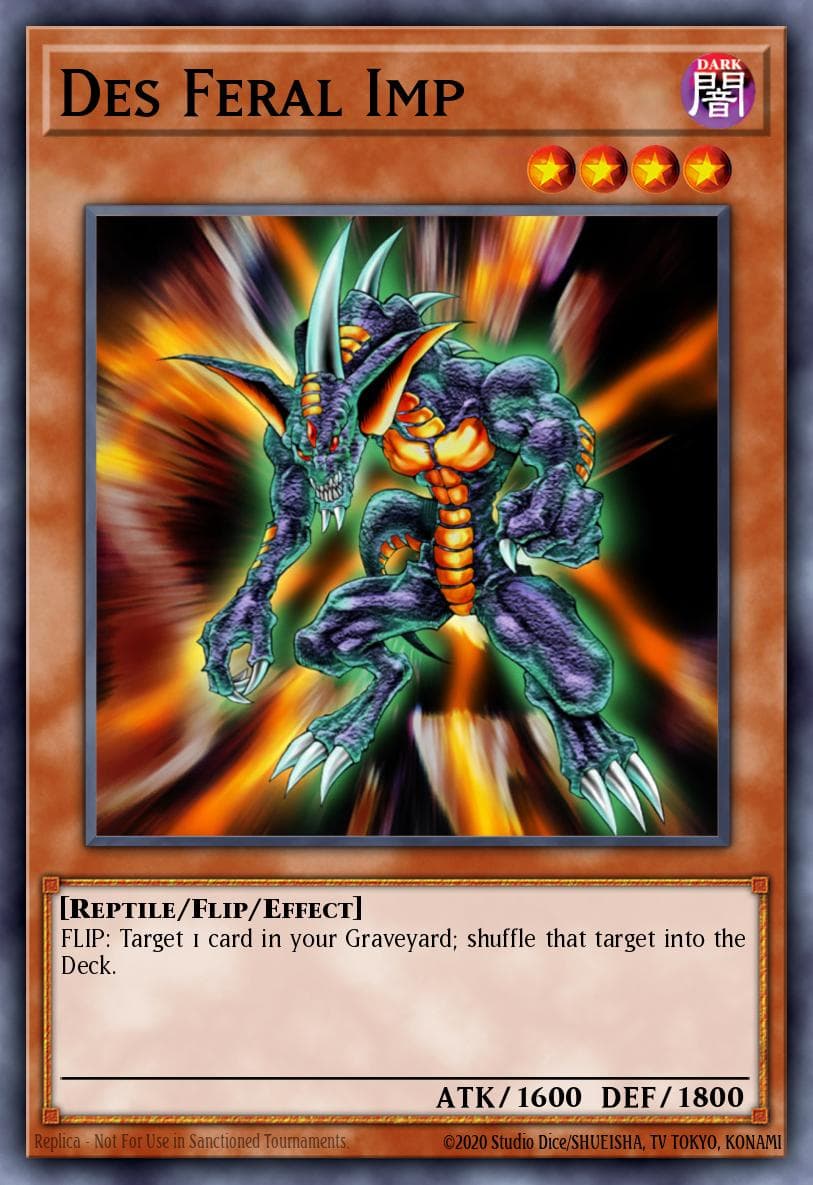 Des Feral Imp — Dark Crisis (25th Anniversary Edition) Yu-Gi-Oh! card by Studio Dice