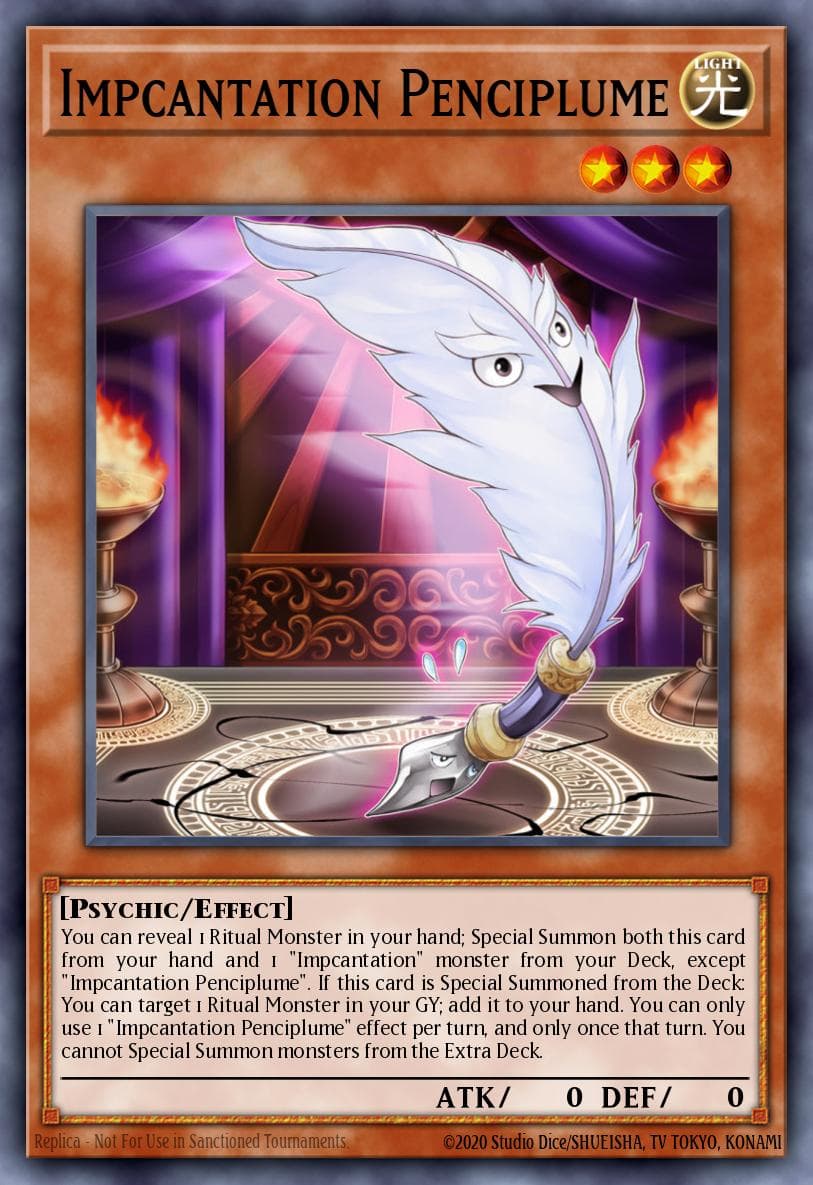 Impcantation Penciplume — OTS Tournament Pack 18 Yu-Gi-Oh! card by Studio Dice/SHUEISHA, TV TOKYO, KONAMI