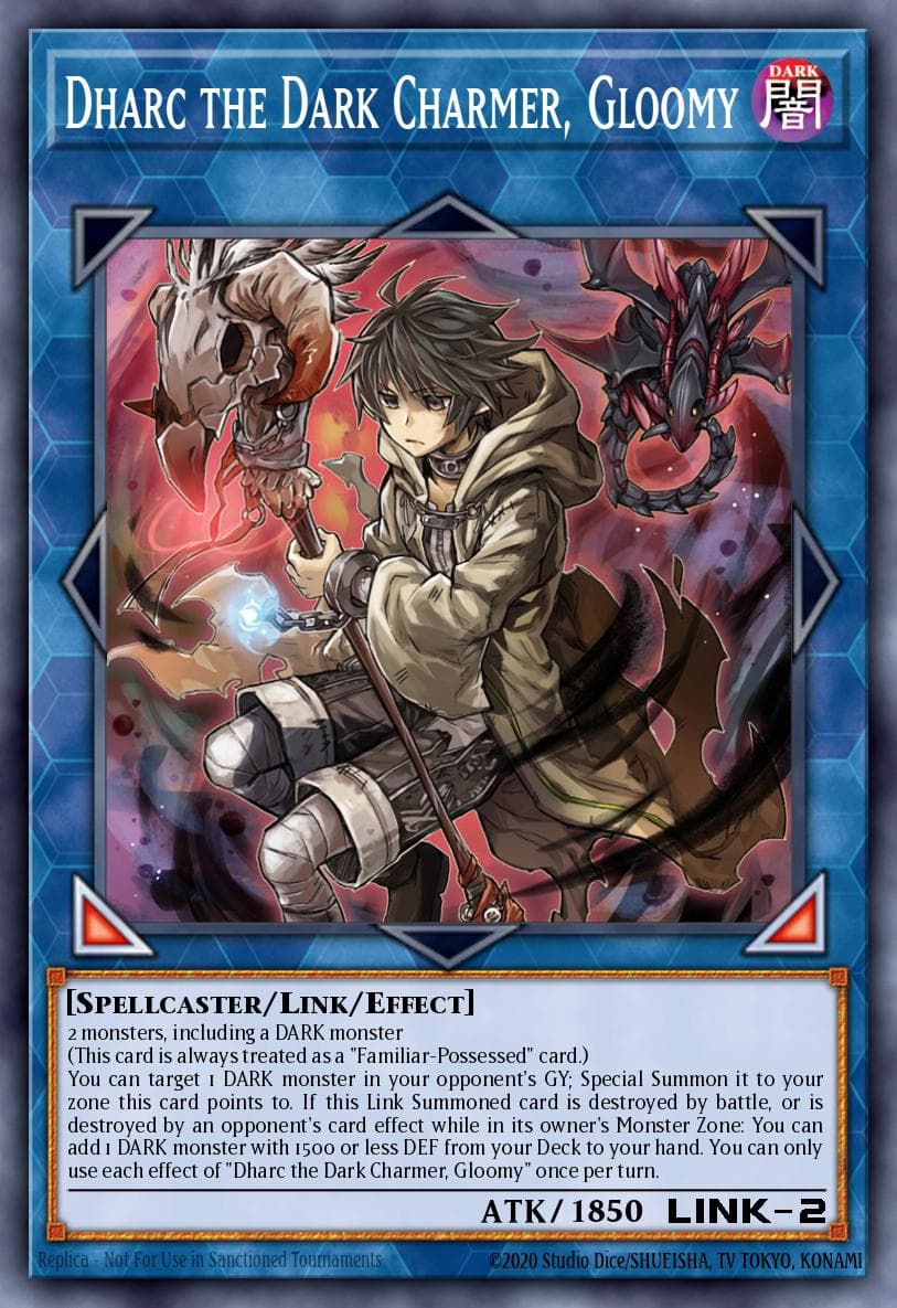 Dharc the Dark Charmer, Gloomy — Quarter Century Bonanza Yu-Gi-Oh! card by KABOSUKE