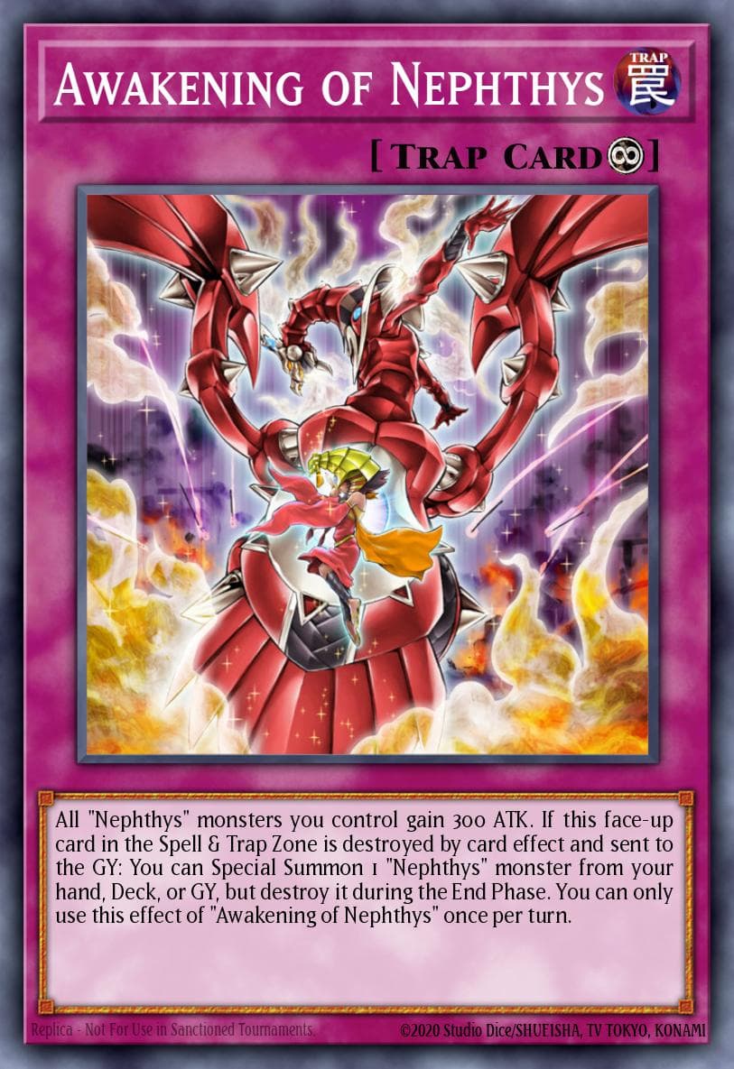 Awakening of Nephthys — Hidden Summoners Yu-Gi-Oh! card by KAZUKI TAKAHASHI