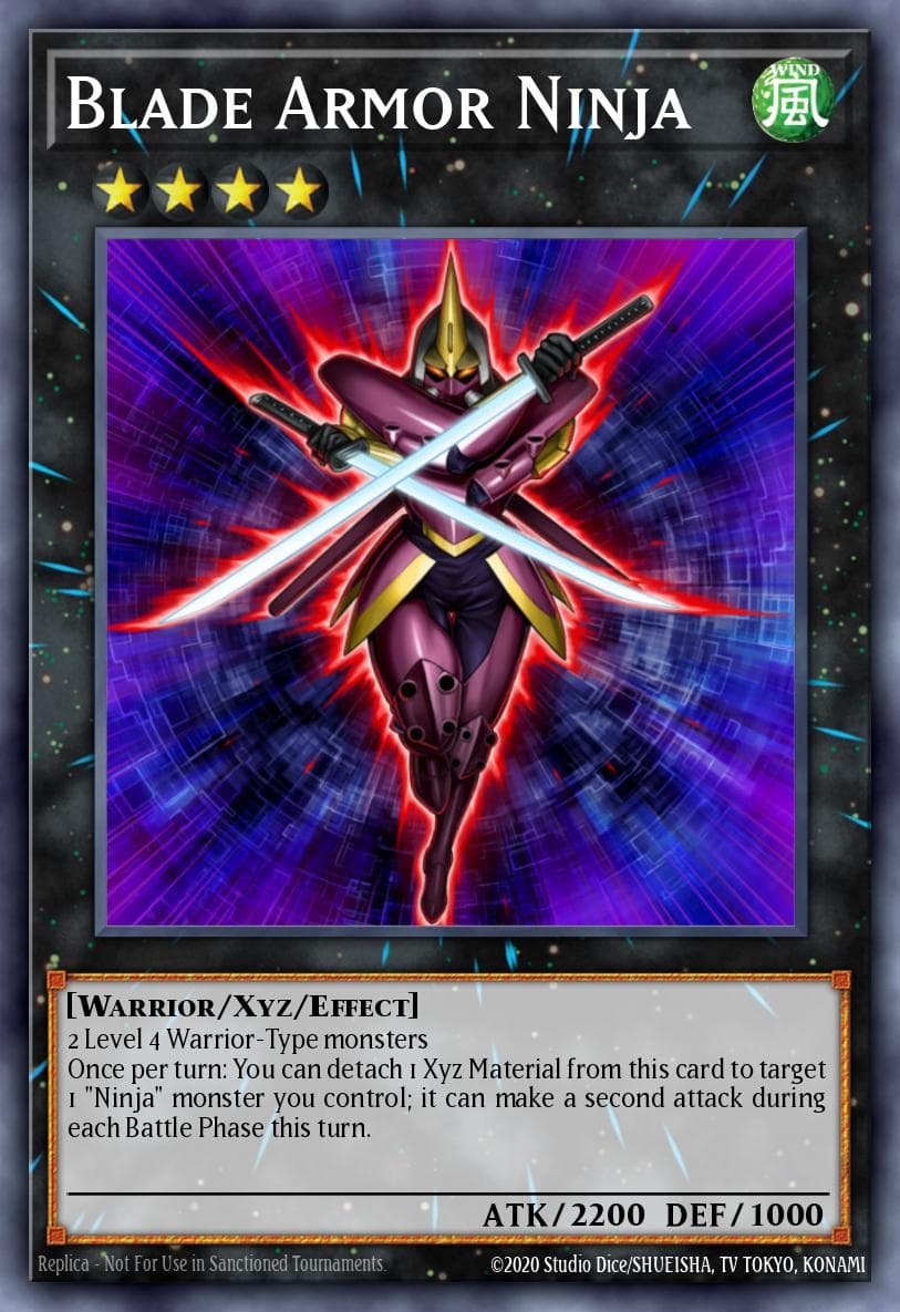 Blade Armor Ninja — Order of Chaos Yu-Gi-Oh! card by KAZUKI TAKAHASHI