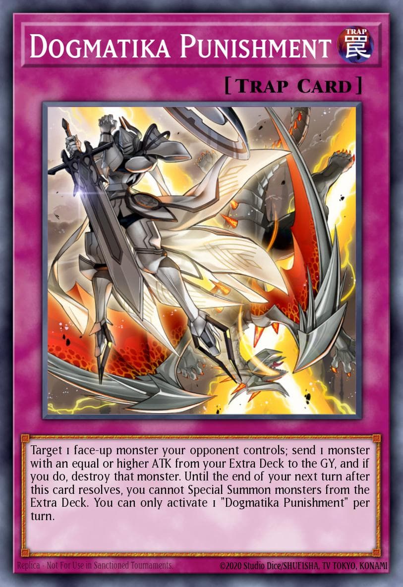 Dogmatika Punishment — Rise of the Duelist Yu-Gi-Oh! card by Studio Dice/SHUEISHA, TV TOKYO, KONAMI