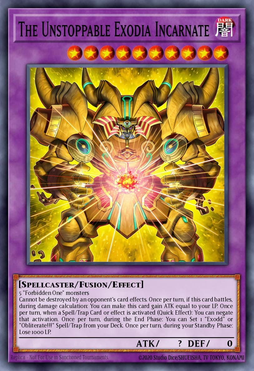 The Unstoppable Exodia Incarnate — The Infinite Forbidden